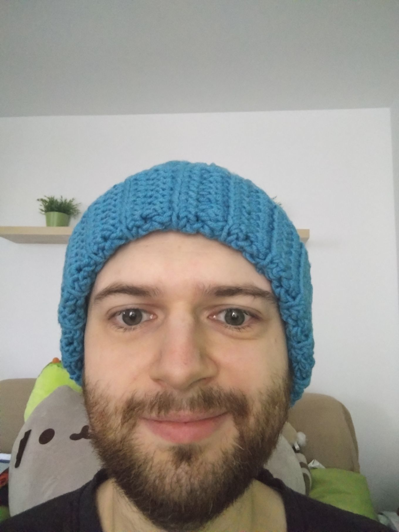 Ja, o rok starszy, ale w tej samej ciepłej wełnianej czapce.